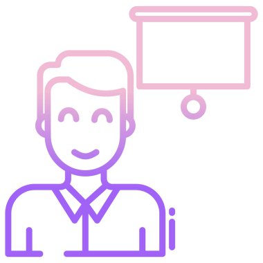 Sunum. Web simgesi basit tasarım