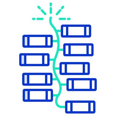 Düz tasarım simgesinin vektör illüstrasyonu