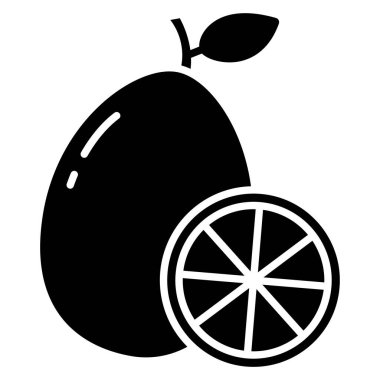 Kumquat, beyaz arka planda meyve. Düz vektör illüstrasyonu.