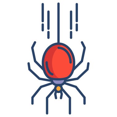 Basit vektör simgesi, Örümcek illüstrasyonu