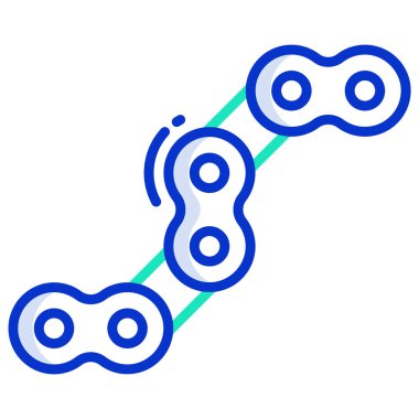 Kıpır kıpır dönen ikon. Düz renk tasarımı. vektör illüstrasyonu.