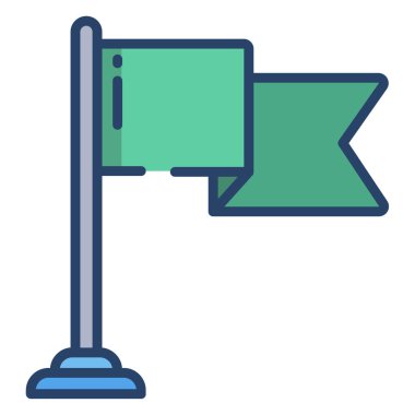 Bayrak. Web simgesi basit tasarım 