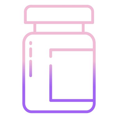 Kavanoz ikonu vektör illüstrasyonu