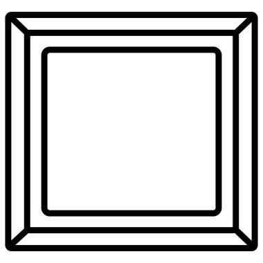 çerçeve simge vektör çizim 