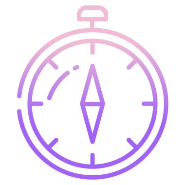 Pusula. Web simgesi basit illüstrasyon 