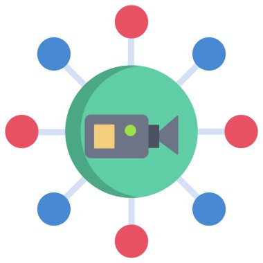 Teknoloji. Web simgesi basit illüstrasyon