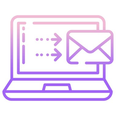 dizüstü bilgisayar simgesi, vektör illüstrasyonu