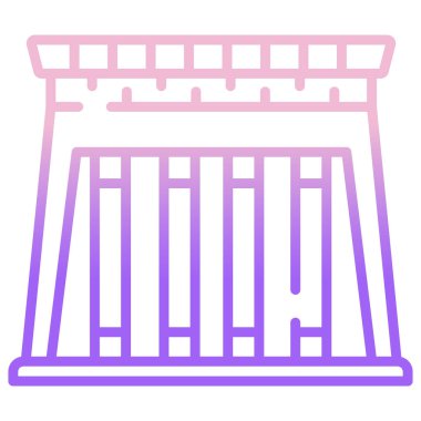 Beyaz arkaplanda basit vektör simgesi