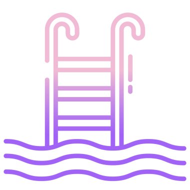 Havuz. Web simgesi basit illüstrasyon