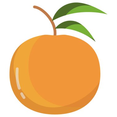 Turuncu. Web simgesi basit illüstrasyon