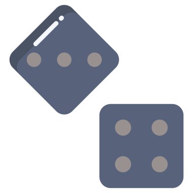 zar. Web simgesi basit illüstrasyon 