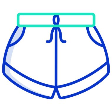 Beyaz arkaplanda basit vektör kısamı simgesi