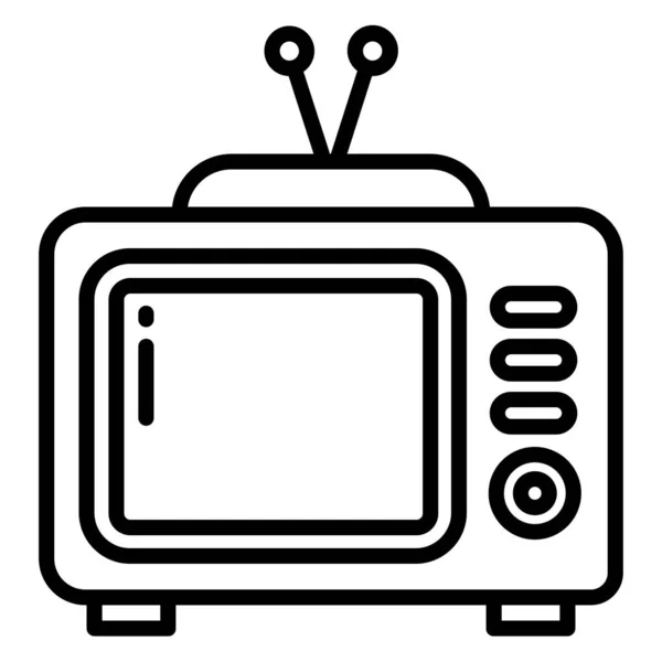 Fernsehen Einfaches Symbol Vektorillustration — Stockvektor