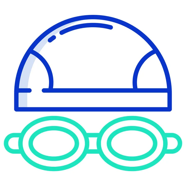 Goggles Web Icon Simple Illustration — Stock Vector