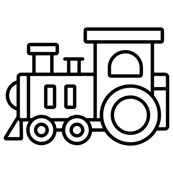 Tren Icono Web Ilustración Vectorial — Vector de stock