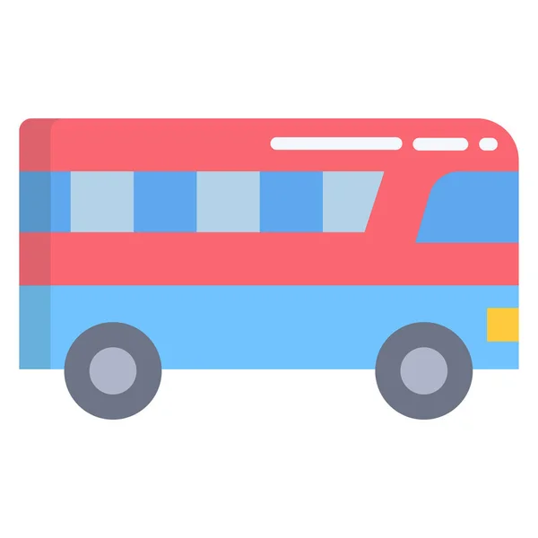 Autobús Icono Web Vector Ilustración — Vector de stock