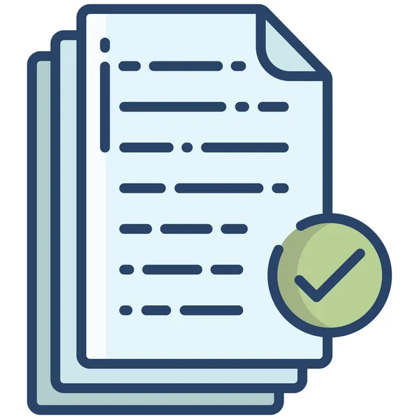 Checklist Web Icoon Eenvoudige Illustratie — Stockvector