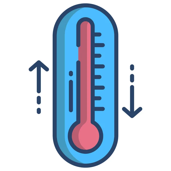 Thermodynamics Simple Vector Icon White Background — Stock Vector