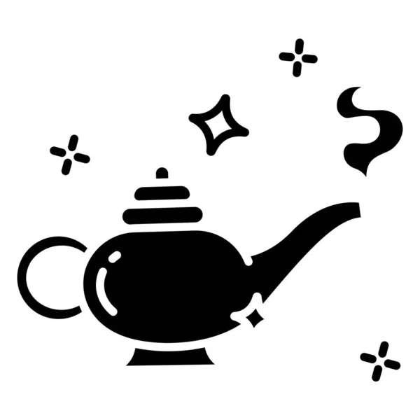 Teekanne Vorhanden Umriss Illustration Der Teekannen Vektor Symbole Für Web — Stockvektor