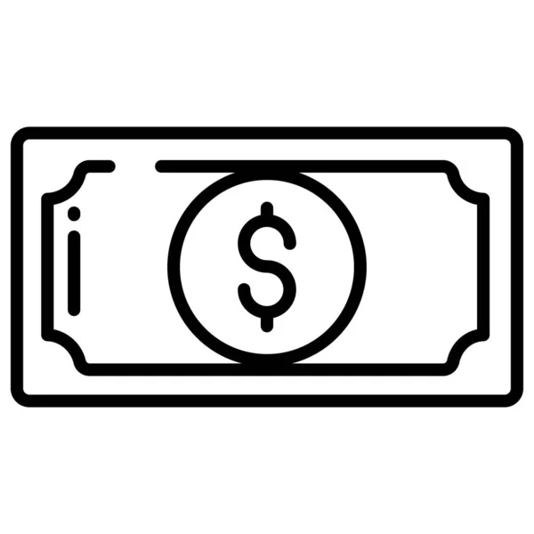 Гроші Веб Іконка Проста Ілюстрація — стоковий вектор