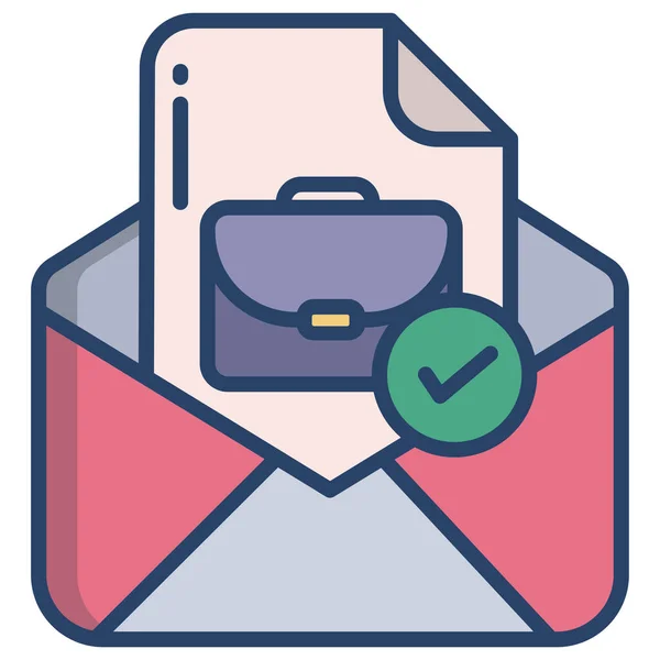 Email Web Icon Vector Illustration — Stock Vector