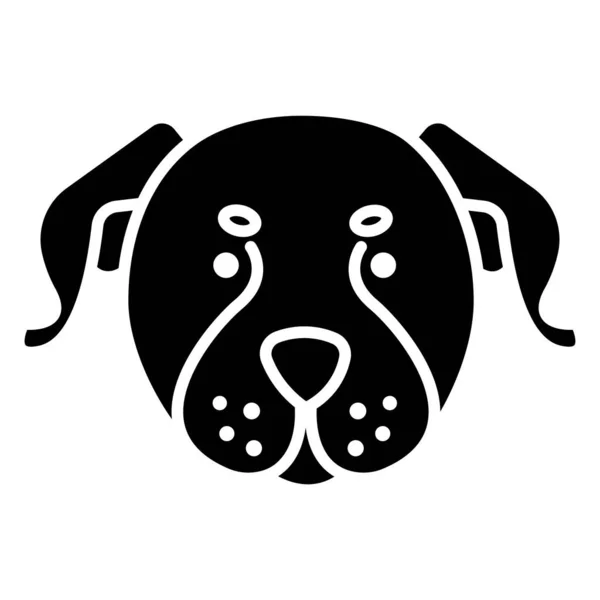 Perro Icono Web Vector Ilustración — Archivo Imágenes Vectoriales