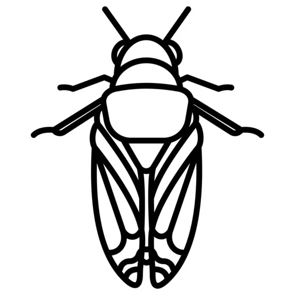 Hmyz Webová Ikona Jednoduchá Ilustrace — Stockový vektor
