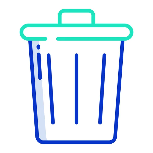Lixo Ícone Simples Ilustração Vetorial — Vetor de Stock