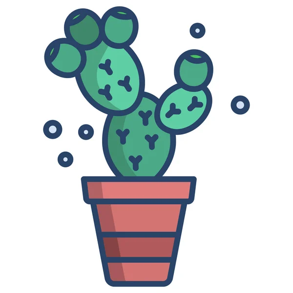 Illustration Vectorielle Icône Cactus — Image vectorielle