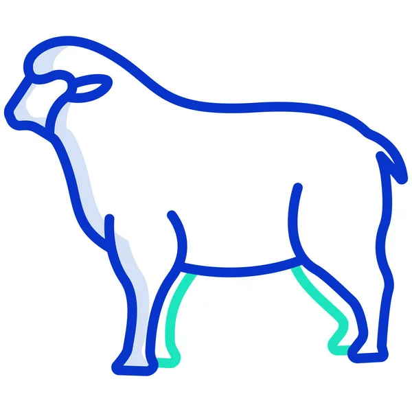 Icône Vectorielle Simple Illustration Moutons — Image vectorielle