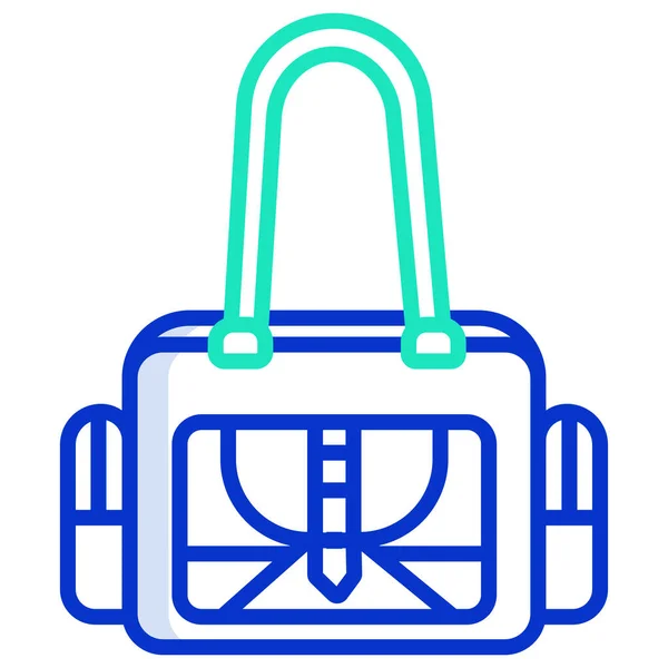 Icono Del Bolso Ilustración Simple Vector — Vector de stock