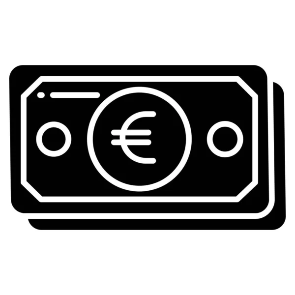 Billets Euros Conception Simple — Image vectorielle