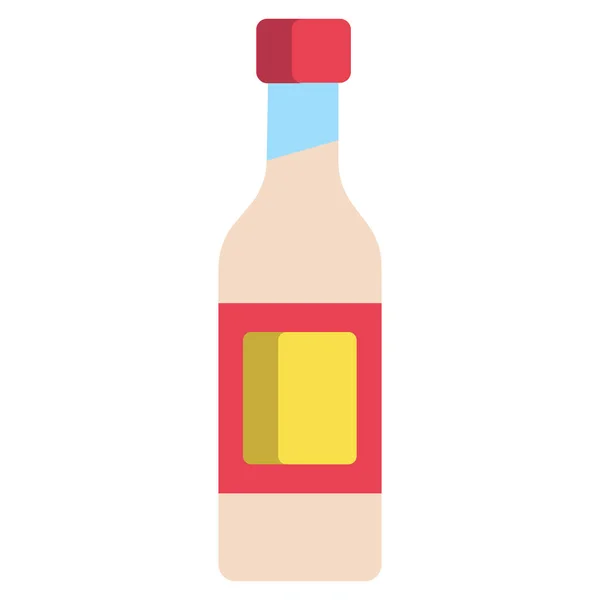 Wodka Web Icoon Eenvoudige Vector Illustratie — Stockvector