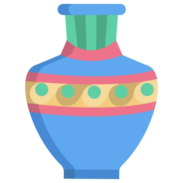 Vase Einfaches Symbol Vektorillustration — Stockvektor