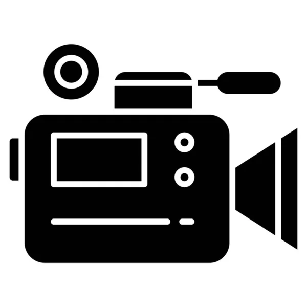 Video Camera Eenvoudige Illustratie — Stockvector