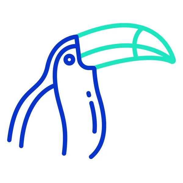 Toucan Simple Icono Ilustración Vectorial — Vector de stock