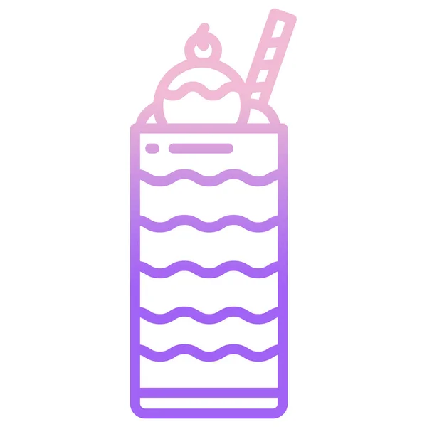 Ilustración Simple Del Icono Vectores Bebidas Para Web — Archivo Imágenes Vectoriales