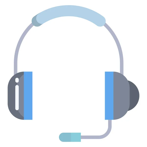 Headphones Ícone Web Ilustração Vetorial — Vetor de Stock