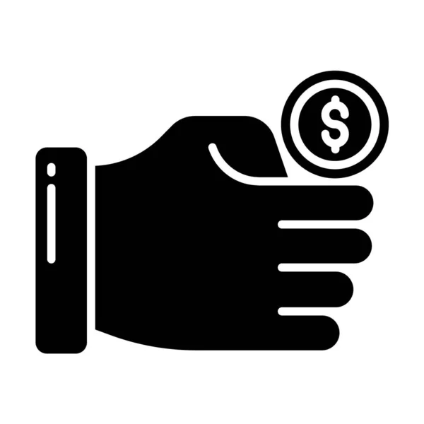 Dinero Icono Web Ilustración Simple — Archivo Imágenes Vectoriales