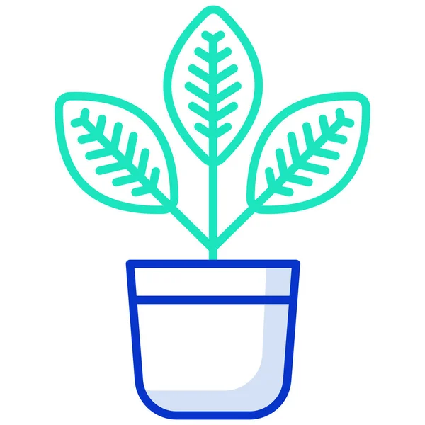 Planta Icono Web Diseño Simple — Archivo Imágenes Vectoriales