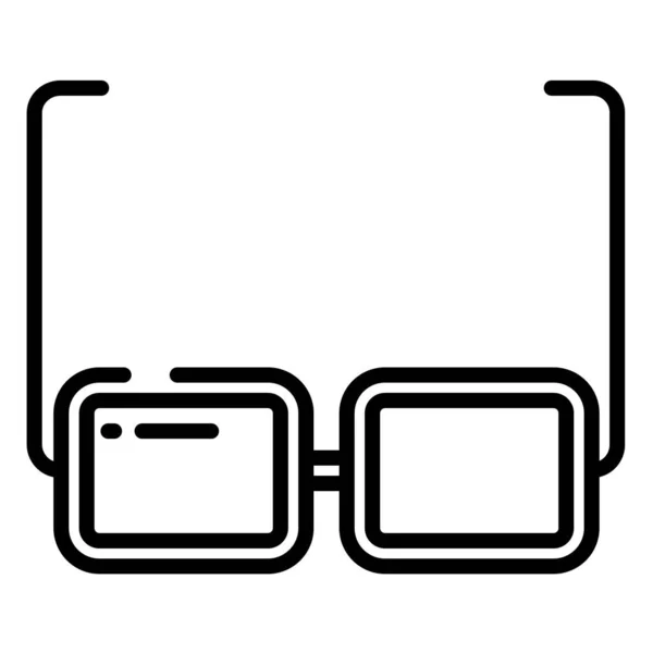 Γυαλιά Web Εικονίδιο Απλή Απεικόνιση — Διανυσματικό Αρχείο