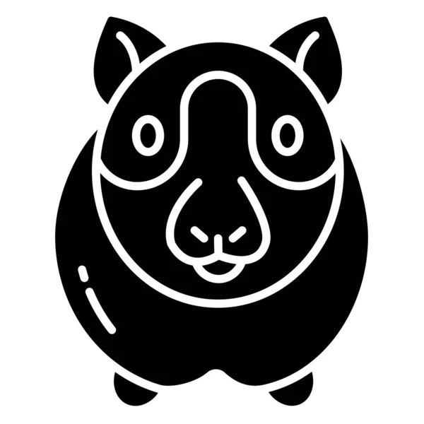 Guinea Pig Simple Illustration — Stock Vector