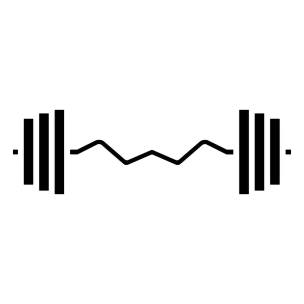 Dumbbells Web Icon Simple Illustration — Stock Vector