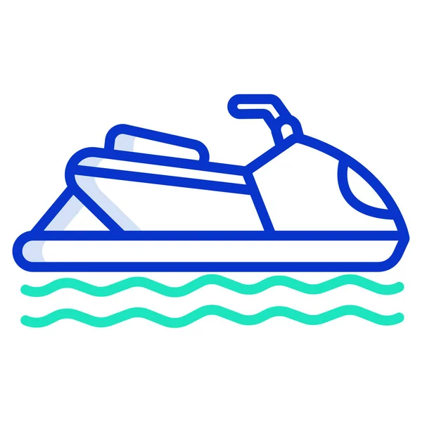 Bateau Icône Vectoriel Illustration — Image vectorielle