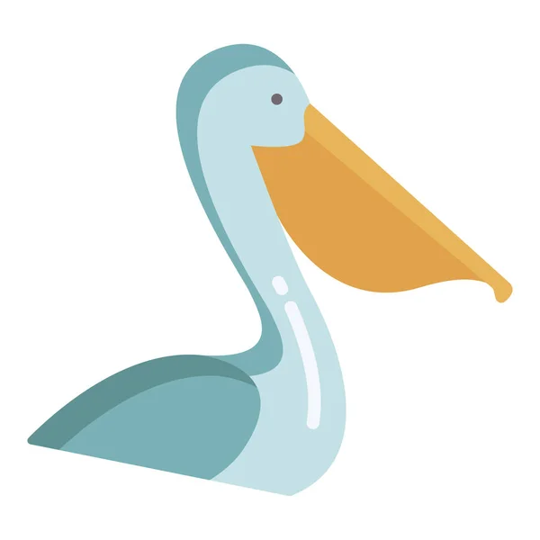 Ikona Ptáka Plochá Ilustrace Kachních Vektorových Ikon Pro Web — Stockový vektor
