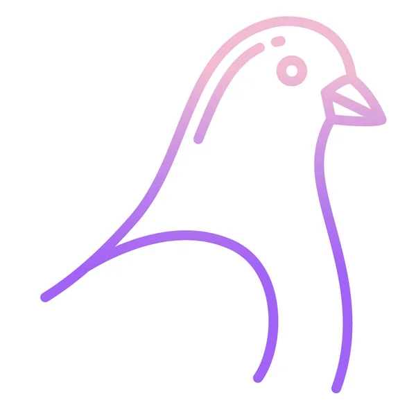 鳥のアイコンベクトルイラスト — ストックベクタ