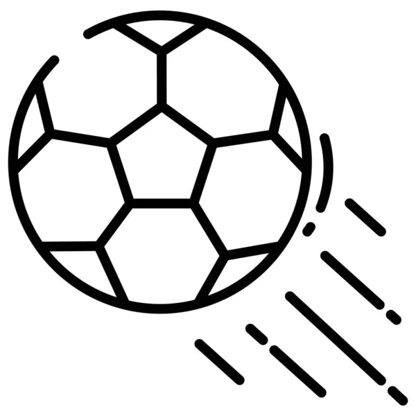 Futball Ikon Vektor Illusztráció — Stock Vector