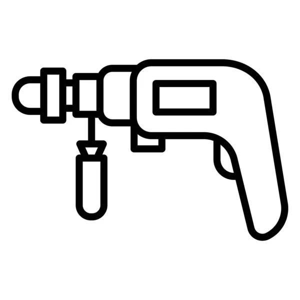 Drill Web Icon Simple Illustration — Stock Vector