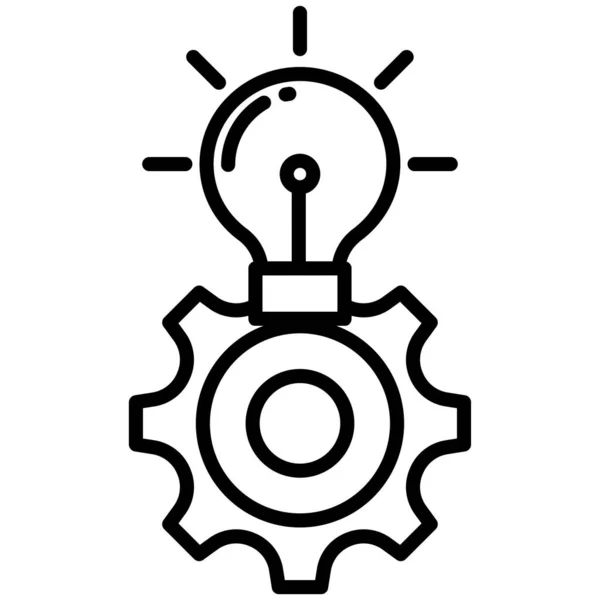 Idea Web Icon Simple Design — Stock Vector