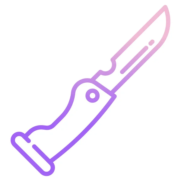 Cuchillo Icono Web Vector Ilustración — Archivo Imágenes Vectoriales